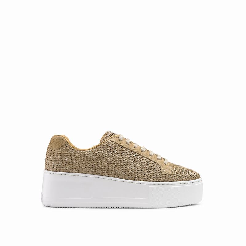 Brown Russell And Bromley Park Life Women\'s Platform Sneakers | IDO5453ZW