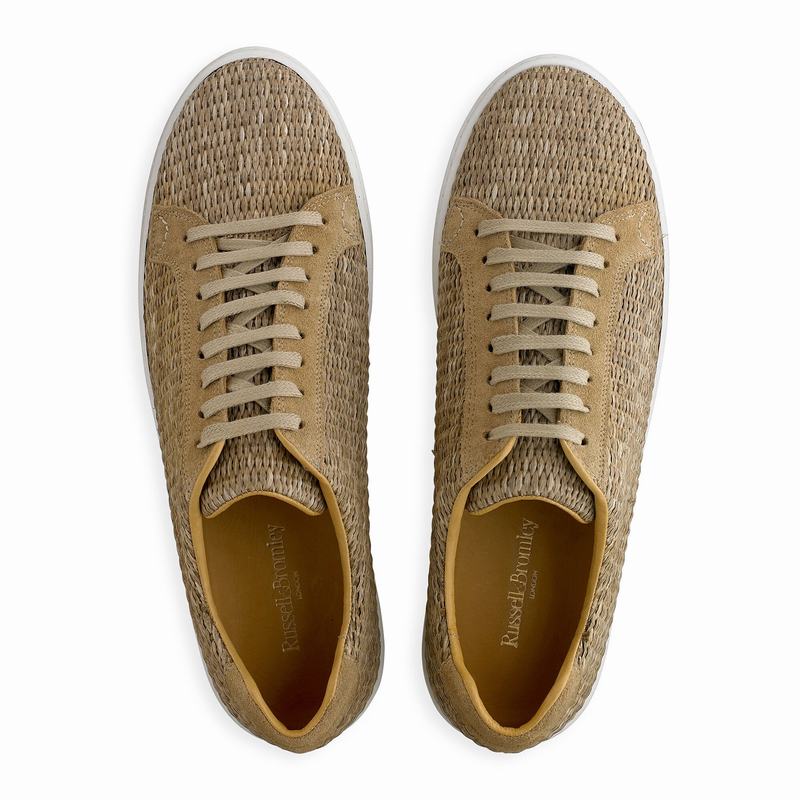 Brown Russell And Bromley Park Run Men's Low Top Sneakers | WKJ1457TW