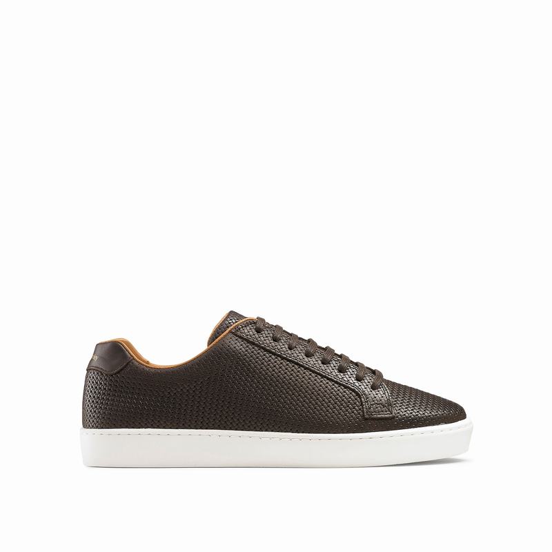Brown Russell And Bromley Park Run Men\'s Low Top Sneakers | WVY7041BM