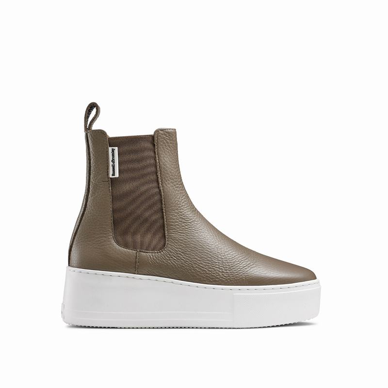 Brown Russell And Bromley Park Way Women\'s Chelsea Boots | BNR8579UF