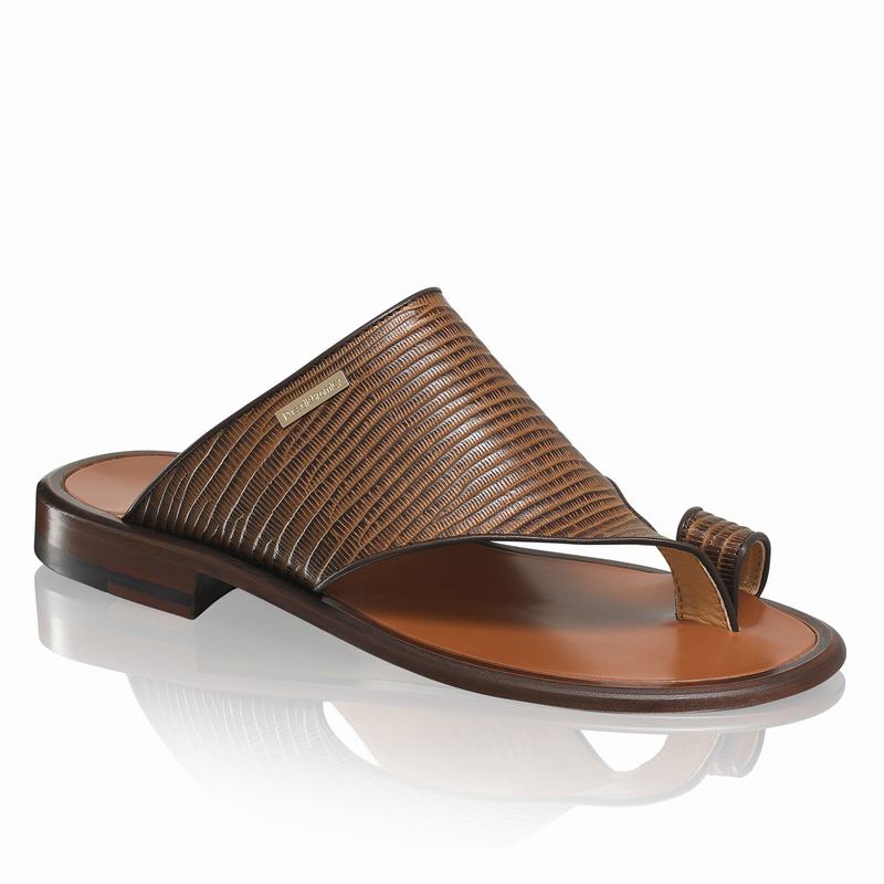 Brown Russell And Bromley Perugia Men's Sandals | WTD4093AV