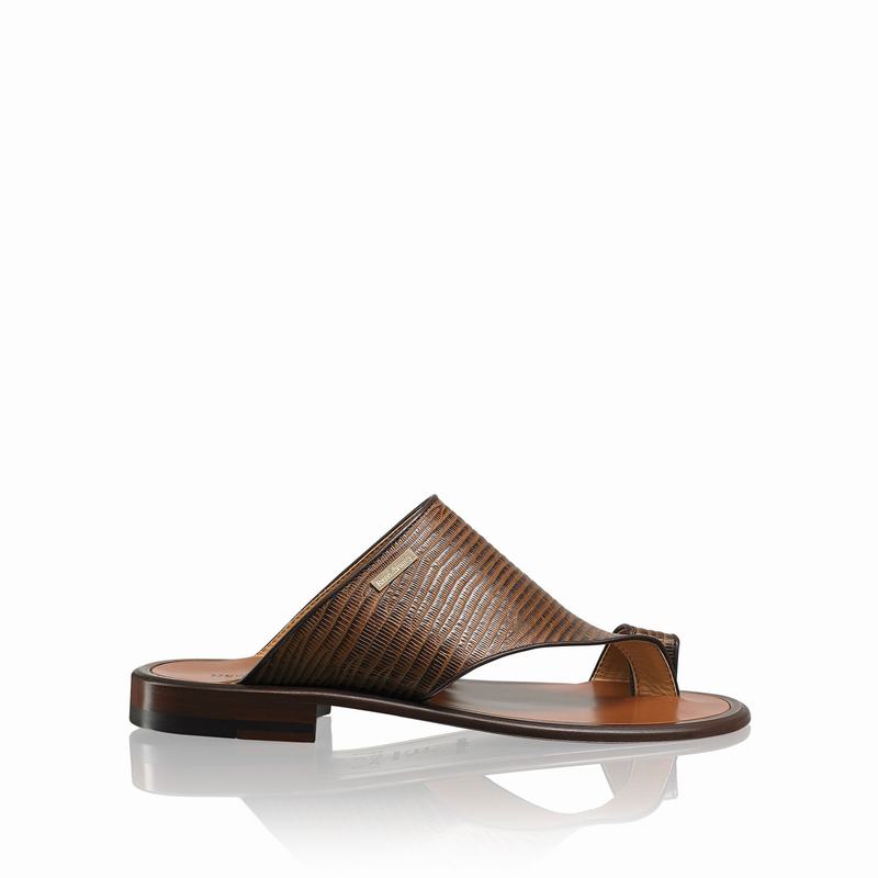 Brown Russell And Bromley Perugia Men\'s Sandals | WTD4093AV