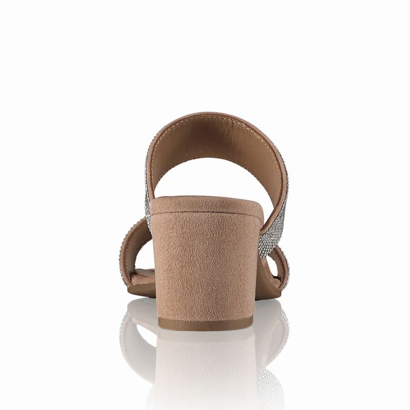 Brown Russell And Bromley Plaza Mid Women's Wedge Sandals | WDE6415PR