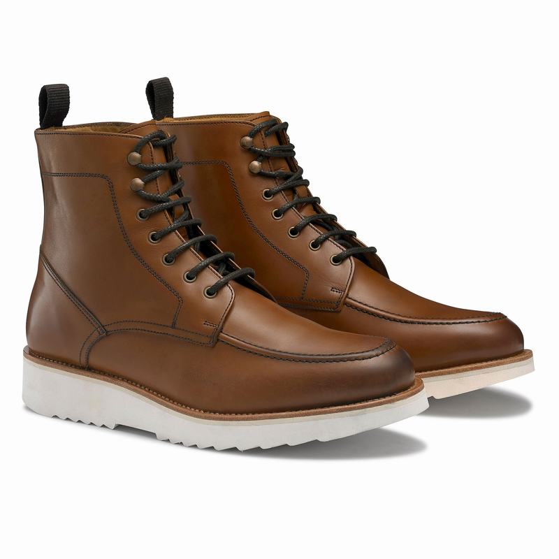 Brown Russell And Bromley Ridgeway Men's Lace Up Boots | TAW373JU