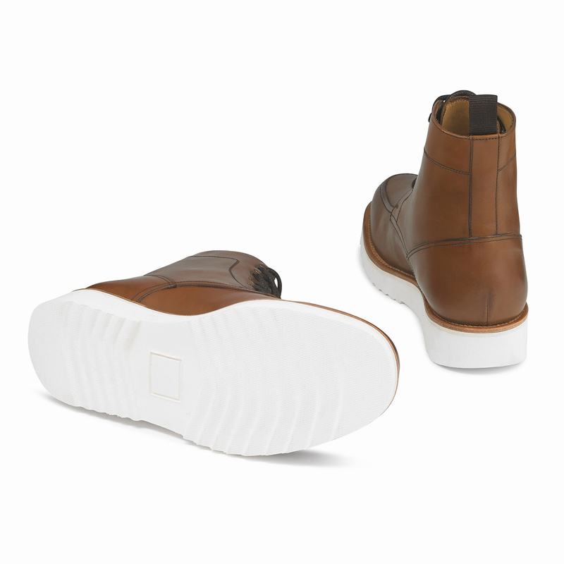 Brown Russell And Bromley Ridgeway Men's Lace Up Boots | TAW373JU