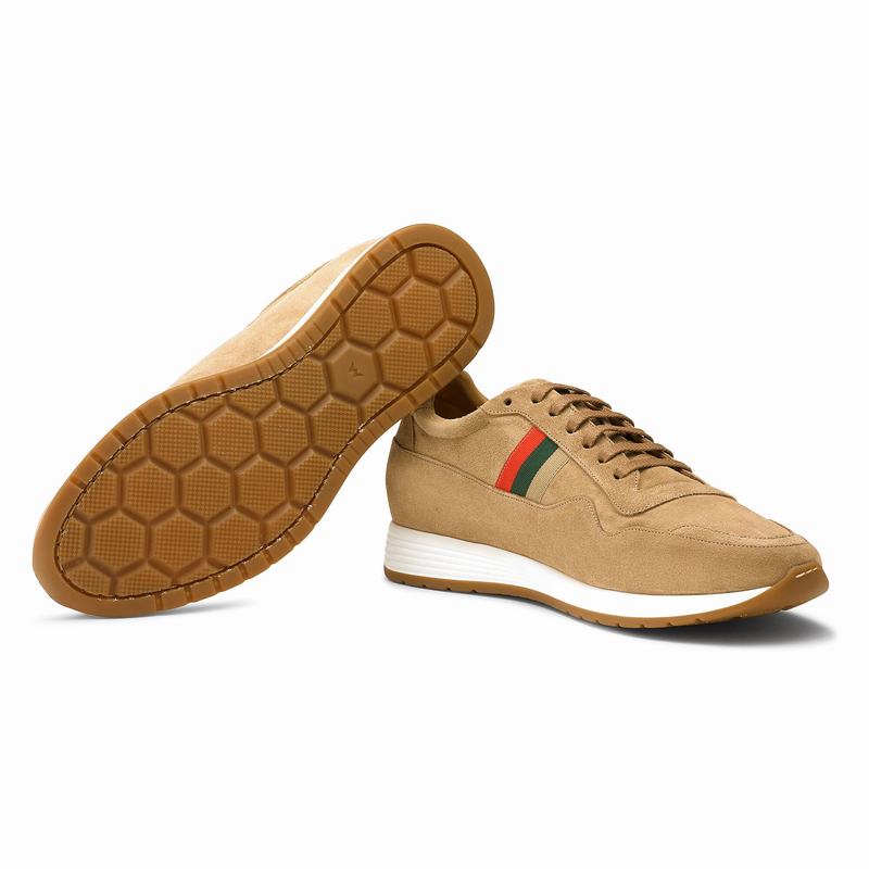 Brown Russell And Bromley Run Time Men's Low Top Sneakers | MEK3430GX