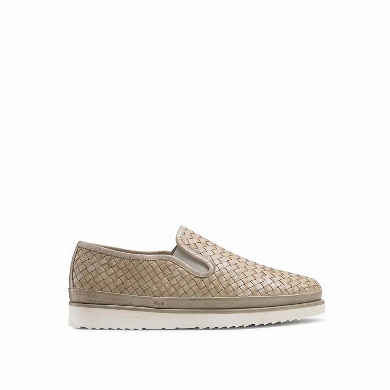 Brown Russell And Bromley Sanmarina Women\'s Slip On Trainers | PFU6088MP