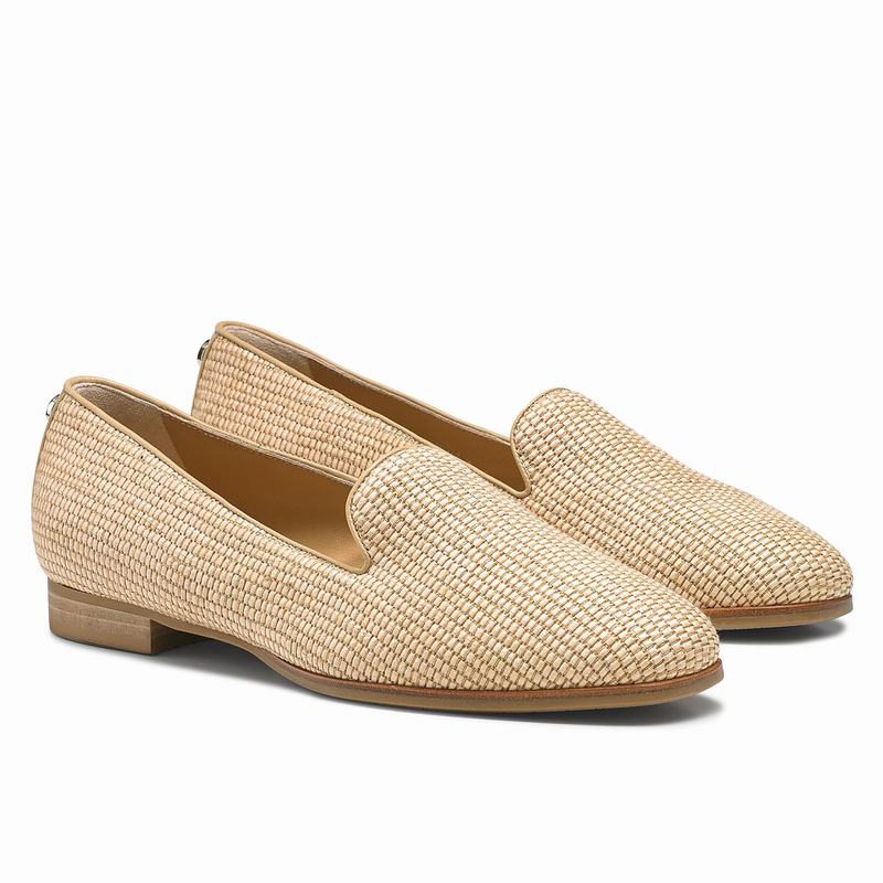 Brown Russell And Bromley Smoking Women's Dress Flats | ARA3046FT