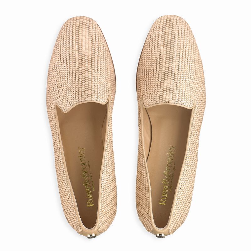 Brown Russell And Bromley Smoking Women's Dress Flats | ARA3046FT