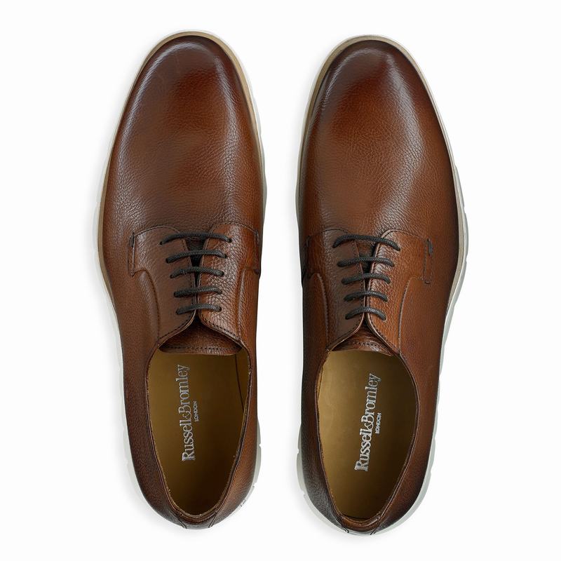 Brown Russell And Bromley Socialite Men's Lace Up Shoes | CSZ3951XG