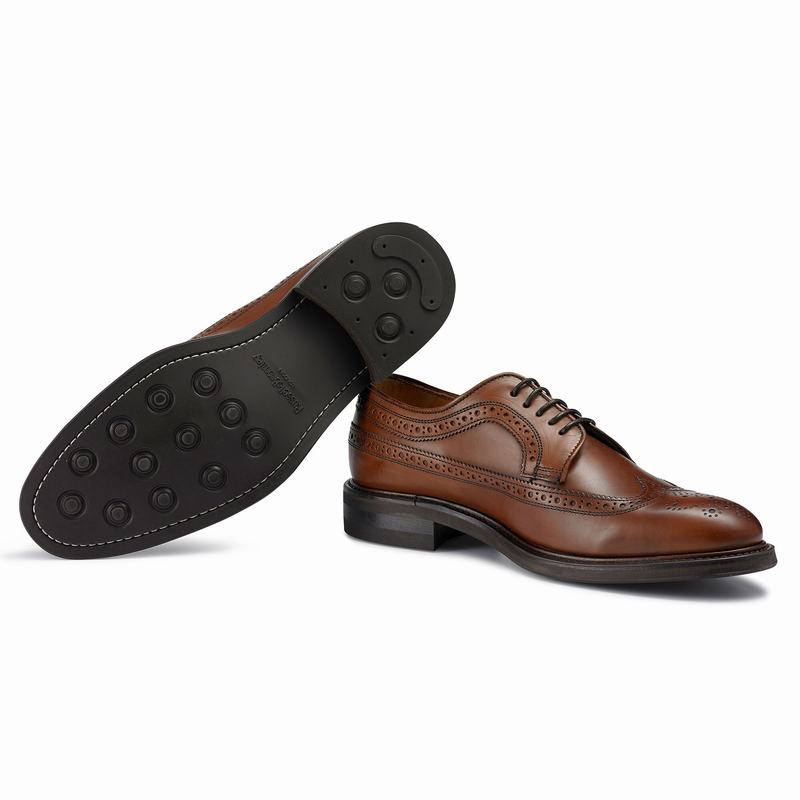 Brown Russell And Bromley Southport Men's Derby Shoes | TEU8816RZ