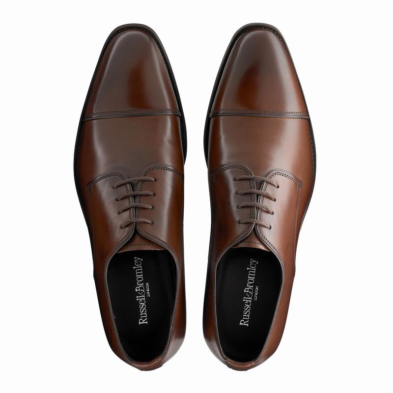 Brown Russell And Bromley Spectrum Men's Derby Shoes | ITX2612HE