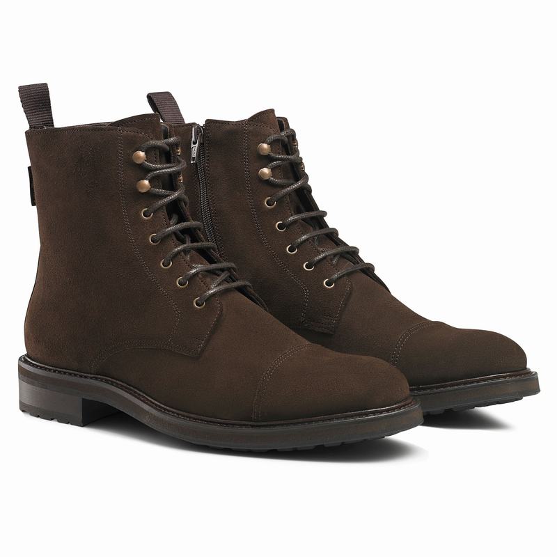 Brown Russell And Bromley Stomp Men's Lace Up Boots | UFO4948IL