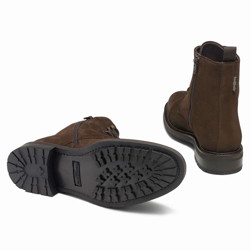 Brown Russell And Bromley Stomp Men's Lace Up Boots | UFO4948IL