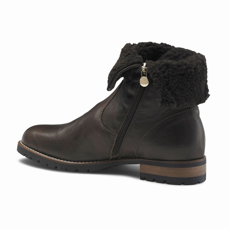 Brown Russell And Bromley Teddy Women's Ankle Boots | YNT56100QM