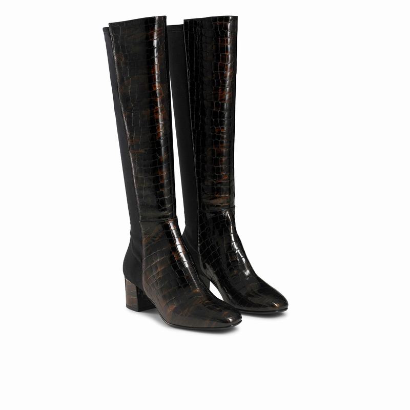 Brown Russell And Bromley Trinni Women's Knee High Boots | JMY1734IU
