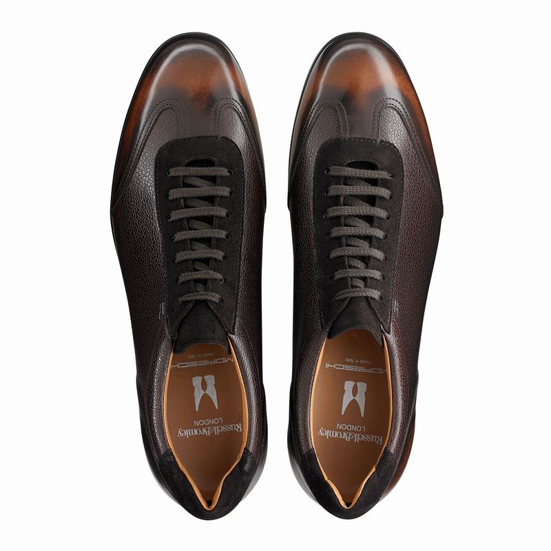 Brown Russell And Bromley Urban Men's Lace Up Shoes | FKB2114US