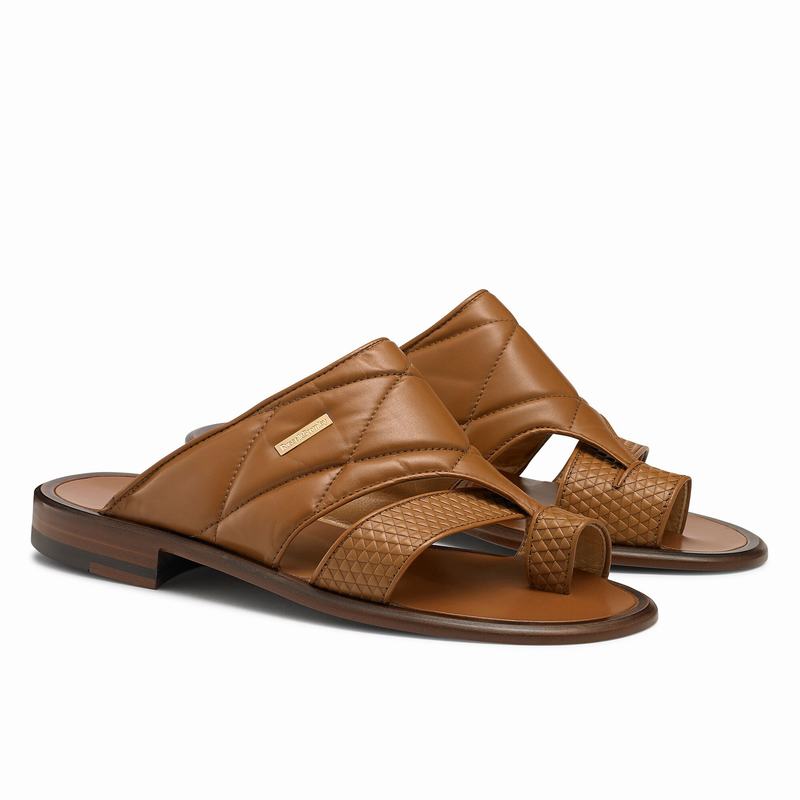 Brown Russell And Bromley Vernazza Men's Sandals | SDP1229IL