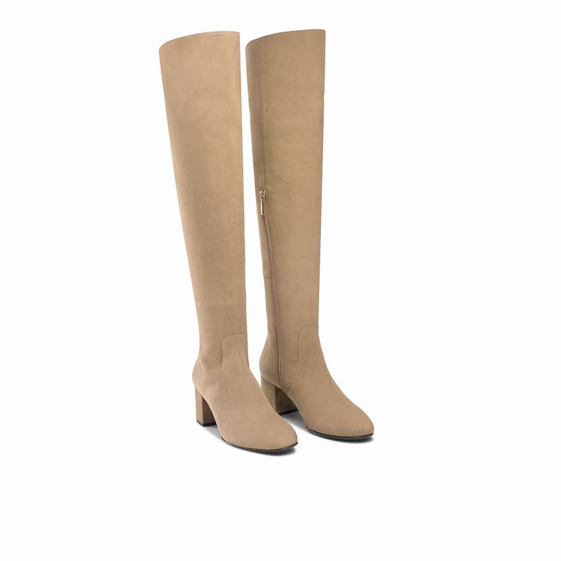 Brown Russell And Bromley Way Up Women's Knee High Boots | EUL3569PR