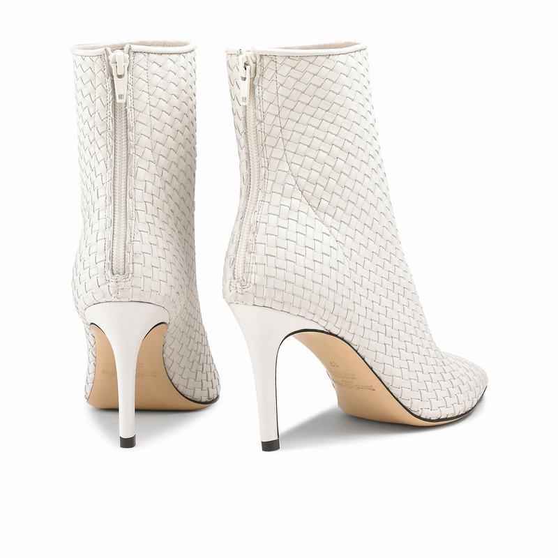 Cream White Russell And Bromley 85bootiehi Women's Ankle Boots | QGP933YI