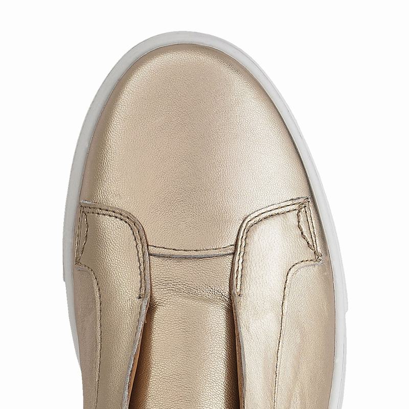 Gold Russell And Bromley Park Up Women's Platform Sneakers | JJD2153HU