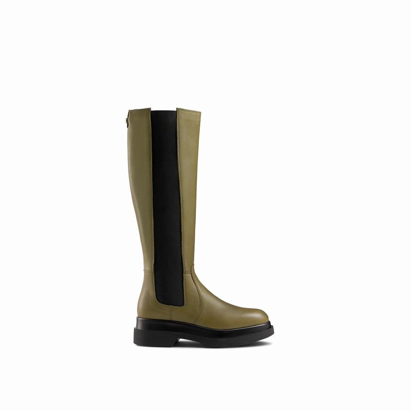 Green Russell And Bromley Everglade Women\'s Knee High Boots | AKE308SS