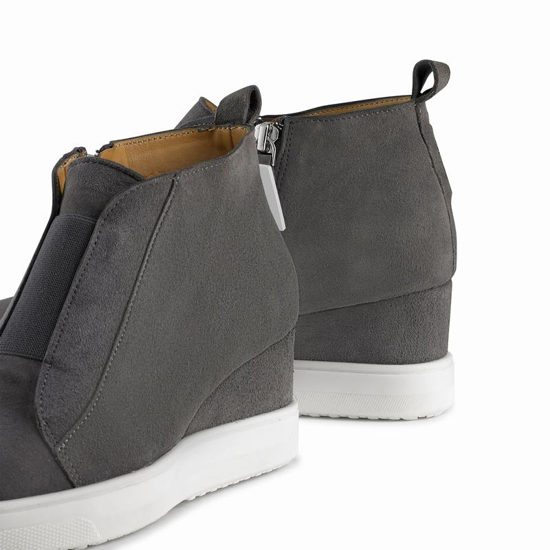 Grey Russell And Bromley Ready Set Women's Platform Sneakers | BME483NQ
