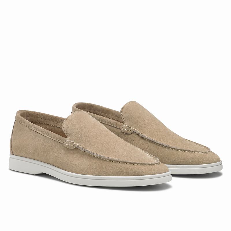 Khaki Russell And Bromley Carmel Men's Slip On Shoes | KXJ4325NN
