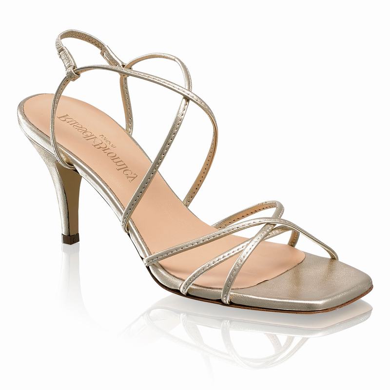Metallic Russell And Bromley Airstrip70 Women's Heeled Sandals | UCF7151HE