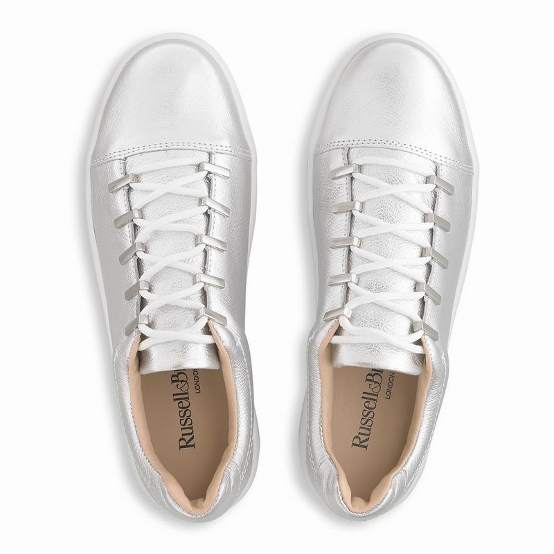 Metallic Russell And Bromley Barfly Women's Platform Sneakers | GII199JB