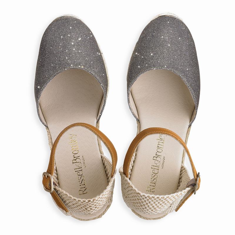 Metallic Russell And Bromley Coco-nut Women's Espadrilles | RJF5221CS
