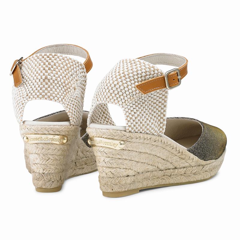 Metallic Russell And Bromley Coco-nut Women's Espadrilles | RJF5221CS
