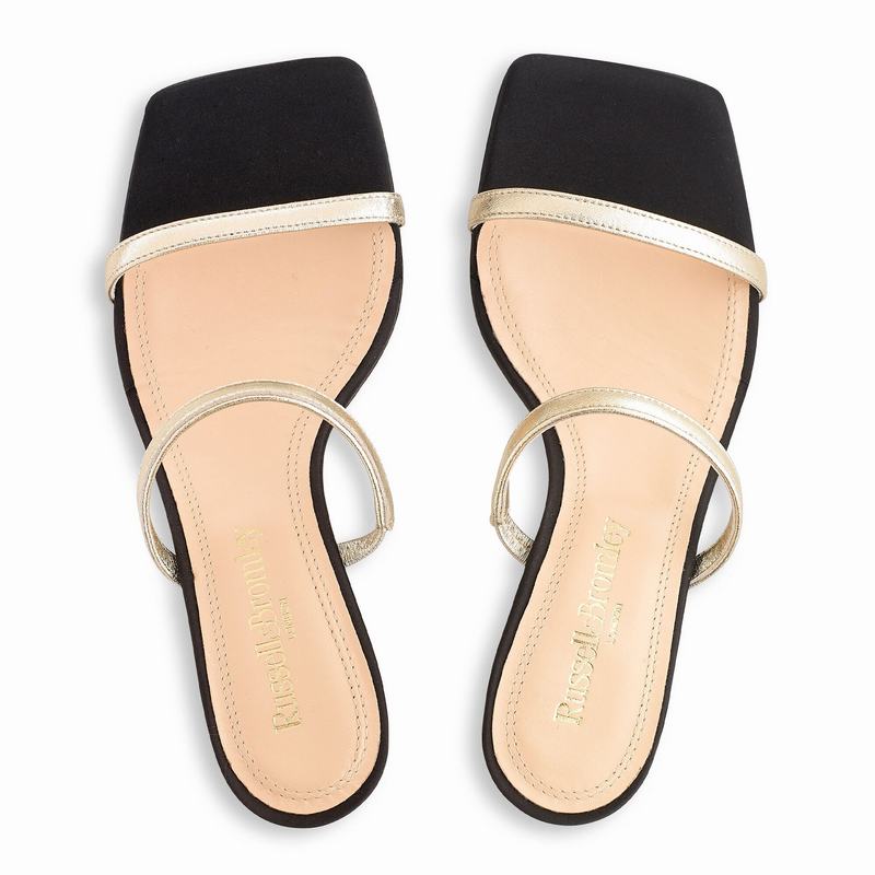 Metallic Russell And Bromley Daiquiri Women's Heeled Sandals | FXE3245MT