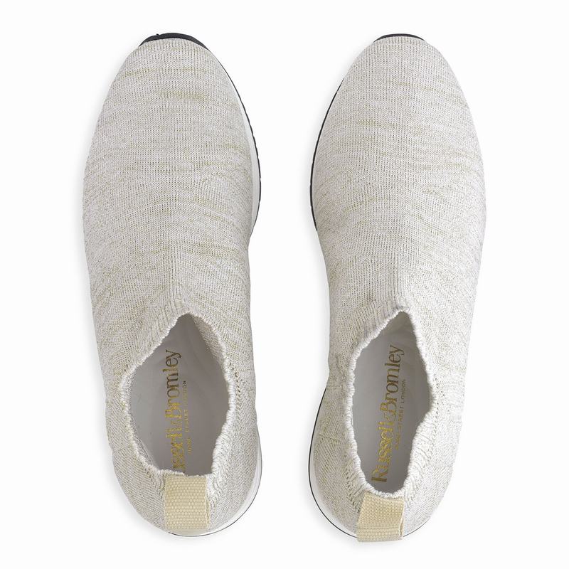 Metallic Russell And Bromley Fly By Women's Slip On Trainers | BBK2912NV
