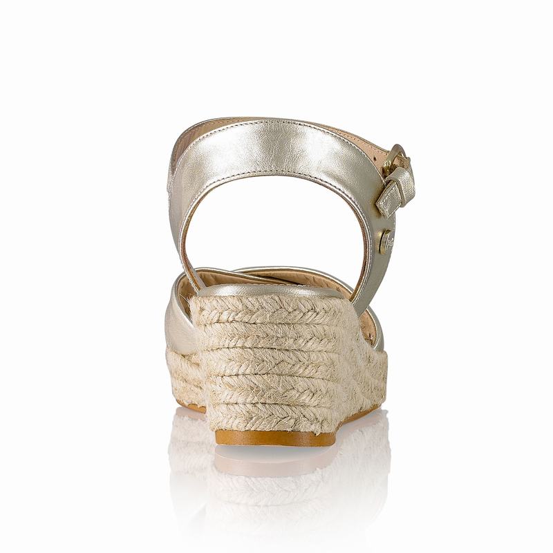 Metallic Russell And Bromley Gelato Women's Espadrilles | SPL6673LO