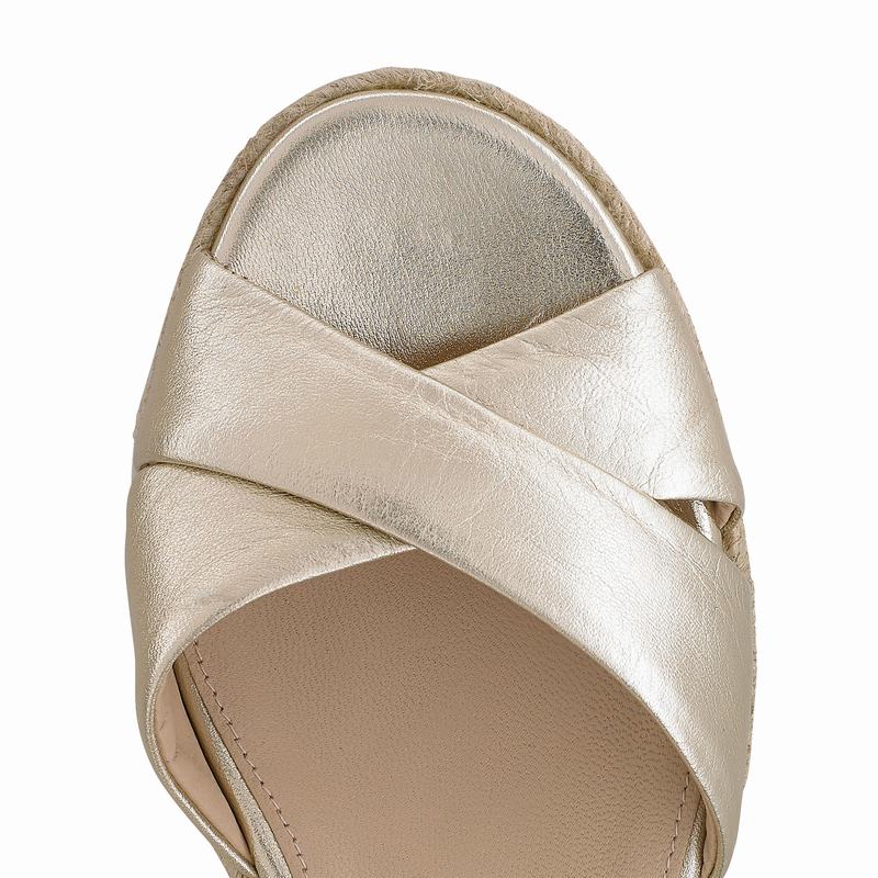 Metallic Russell And Bromley Gelato Women's Espadrilles | SPL6673LO