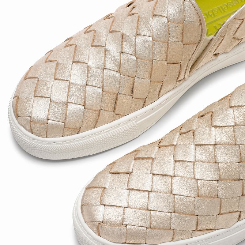 Metallic Russell And Bromley Jenna Women's Slip On Trainers | EYE32100LF