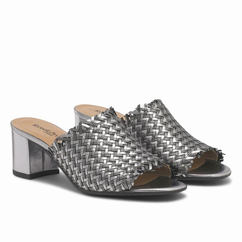 Metallic Russell And Bromley Libertymid Women's Wedge Sandals | WEI463IZ
