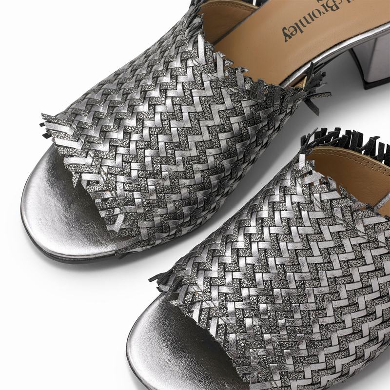 Metallic Russell And Bromley Libertymid Women's Wedge Sandals | WEI463IZ