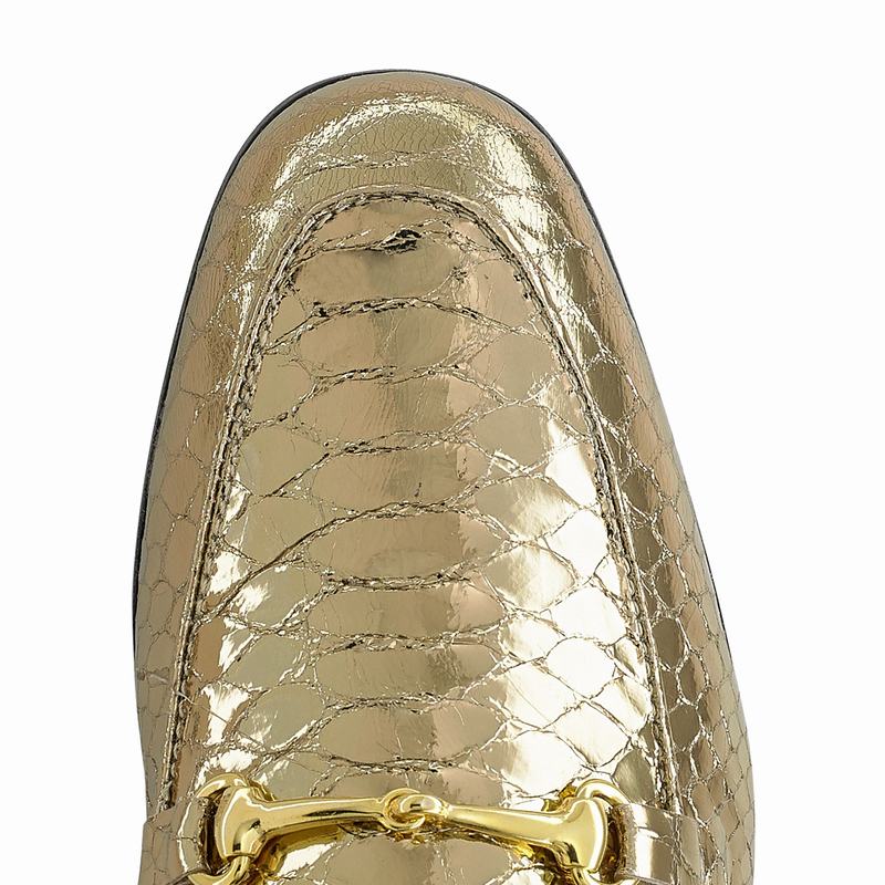Metallic Russell And Bromley Loafer Women's Loafers | HWQ9425ZD