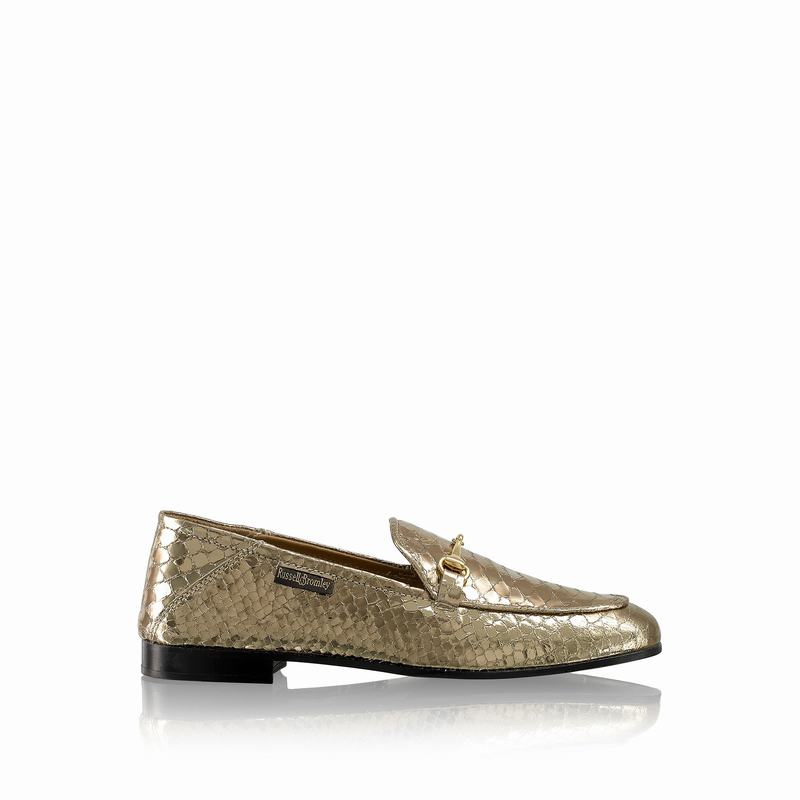 Metallic Russell And Bromley Loafer Women\'s Loafers | HWQ9425ZD