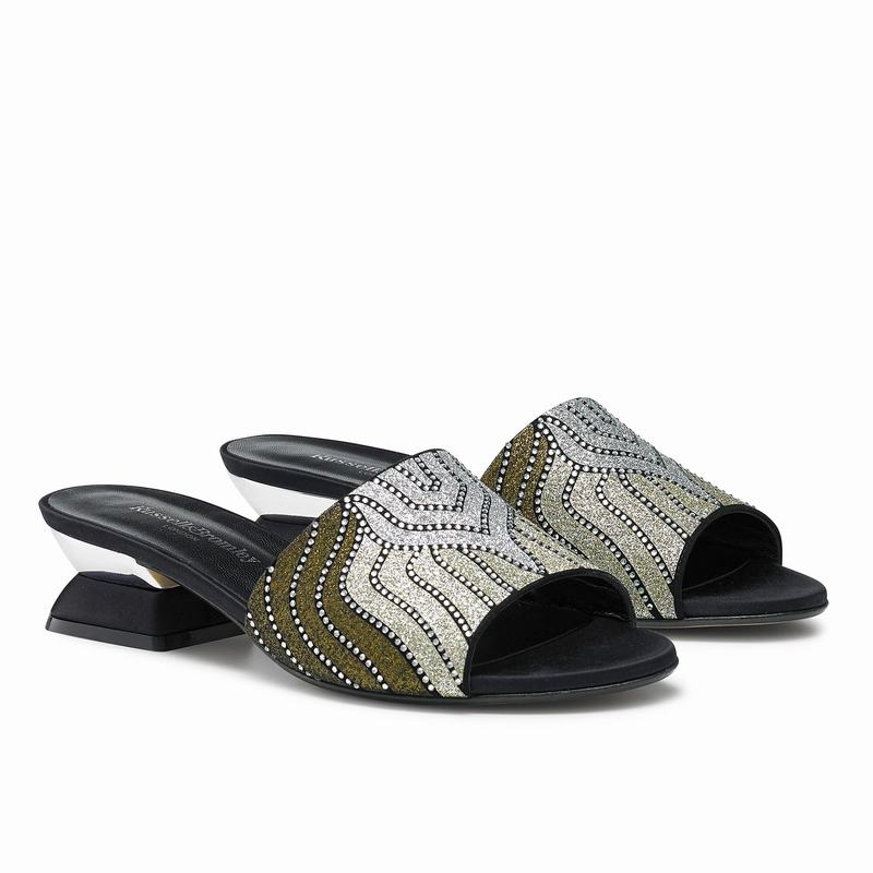 Metallic Russell And Bromley Mazemule Women's Mules | MTH5896PP