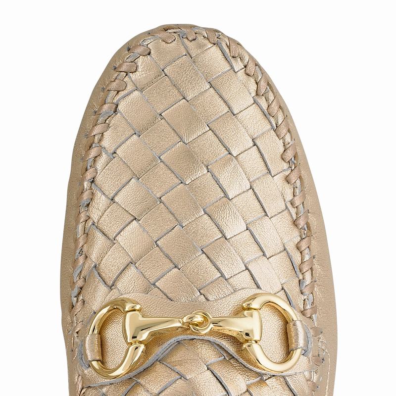Metallic Russell And Bromley Perlata Women's Driving Shoes | EZN7543SA