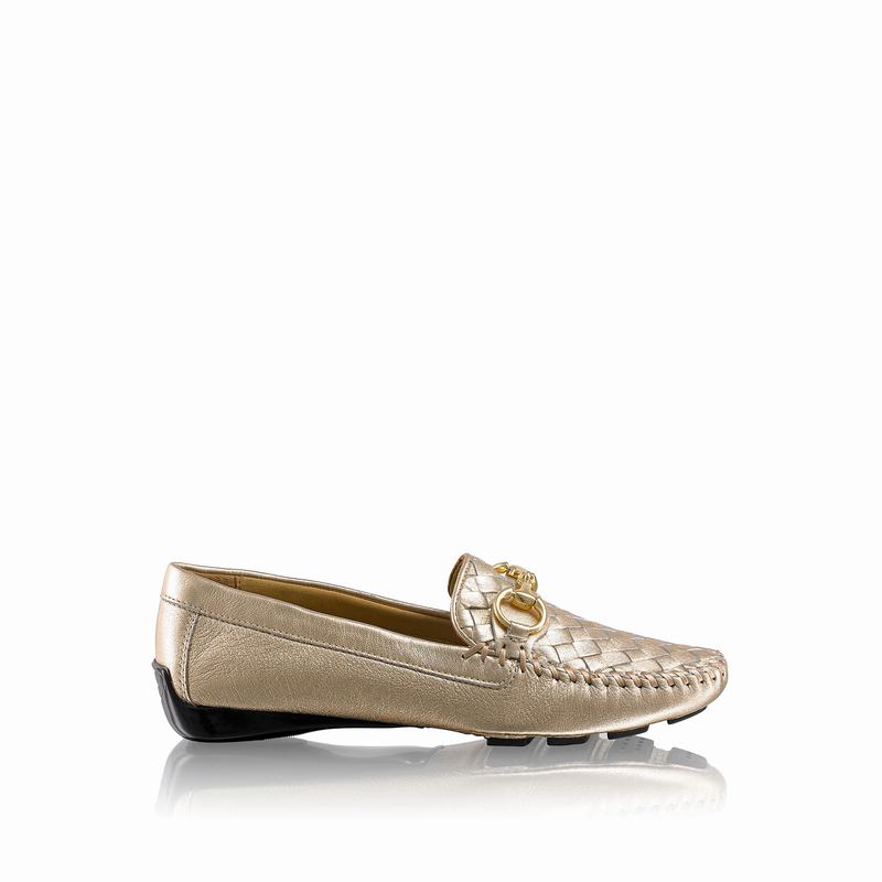 Metallic Russell And Bromley Perlata Women\'s Driving Shoes | EZN7543SA