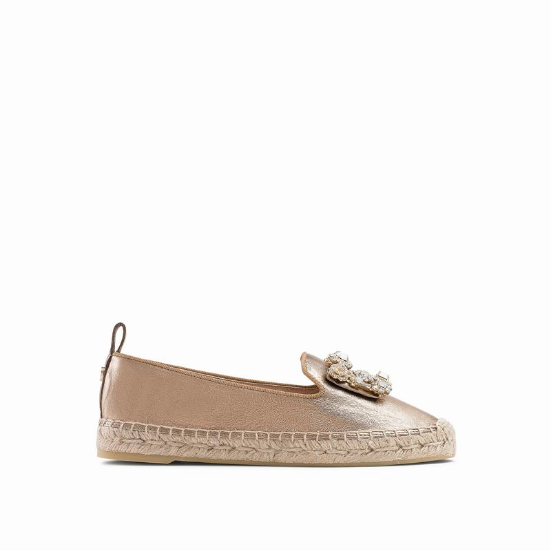 Metallic Russell And Bromley Pocketfull Women\'s Espadrilles | AGC9059IN
