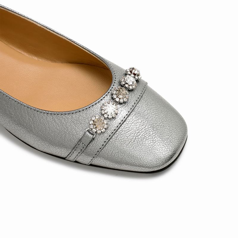 Metallic Russell And Bromley Posie Women's Ballet Flats | LTR4773JU