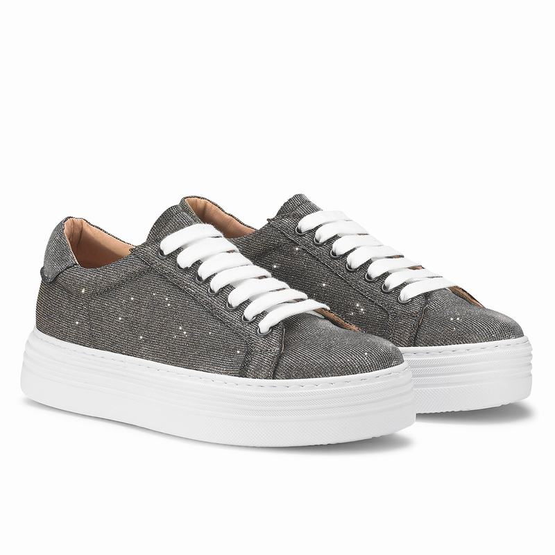 Metallic Russell And Bromley Saturn Women's Platform Sneakers | UWJ9081IK