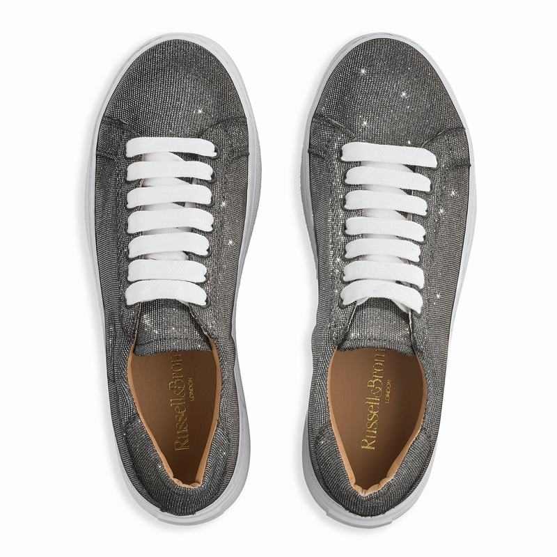 Metallic Russell And Bromley Saturn Women's Platform Sneakers | UWJ9081IK