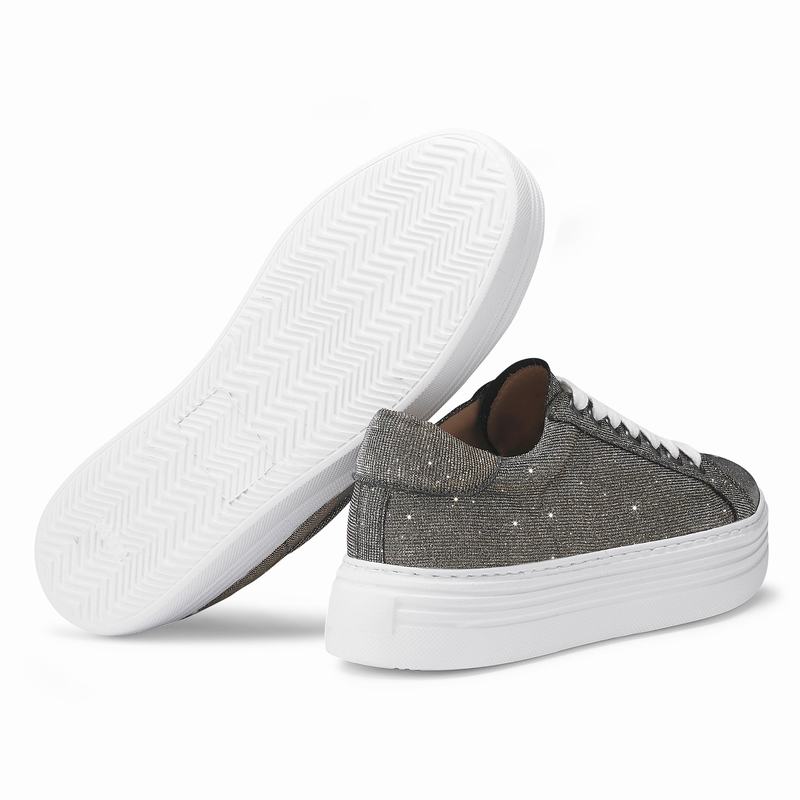 Metallic Russell And Bromley Saturn Women's Platform Sneakers | UWJ9081IK