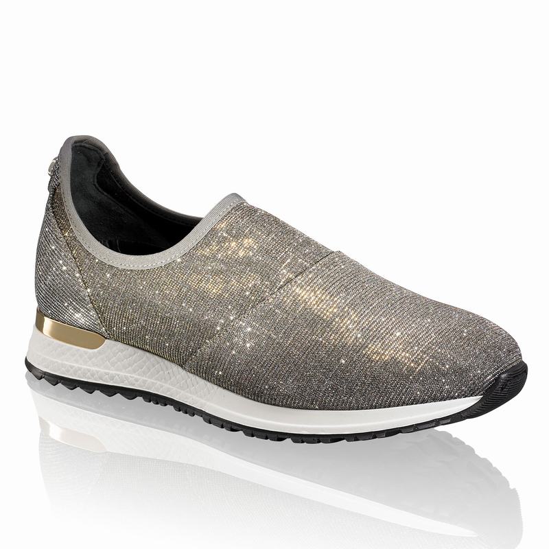 Metallic Russell And Bromley Stretchout Women's Slip On Trainers | OLL2571WI